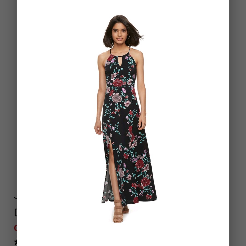 Candies halter floral maxi dress